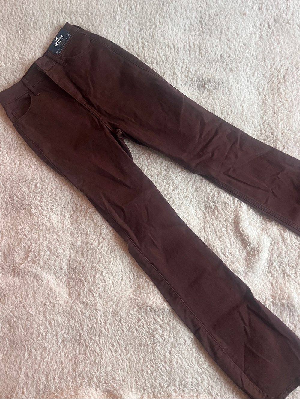 NWT Hollister Chocolate Brown Boot Jeans